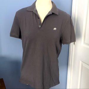 Grey golf polo top shirt with elephant logo for summer Banana Republic